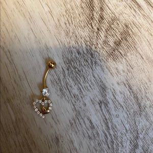 14k belly button ring